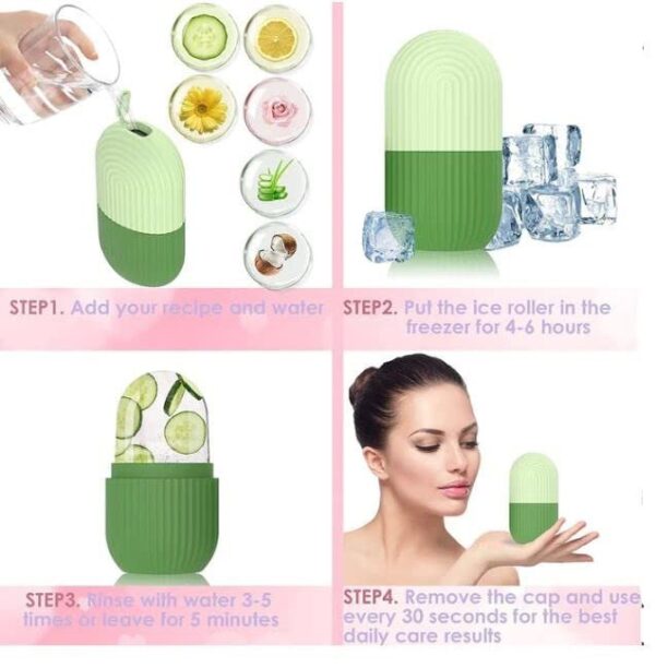BEAUTY ICE ROLLER FOR FACE MASSAGER & EYE REUSABLE FACE ROLLERS - Image 3