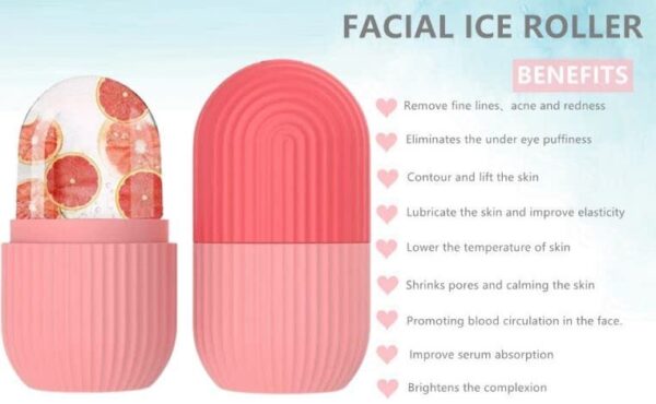 BEAUTY ICE ROLLER FOR FACE MASSAGER & EYE REUSABLE FACE ROLLERS - Image 8