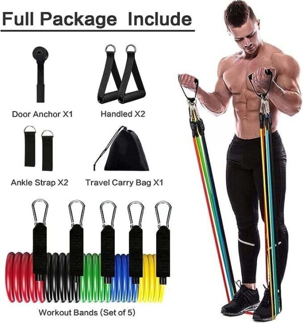 Power Resistance Bands for Workout for Women & Men (11pcs) - Image 2