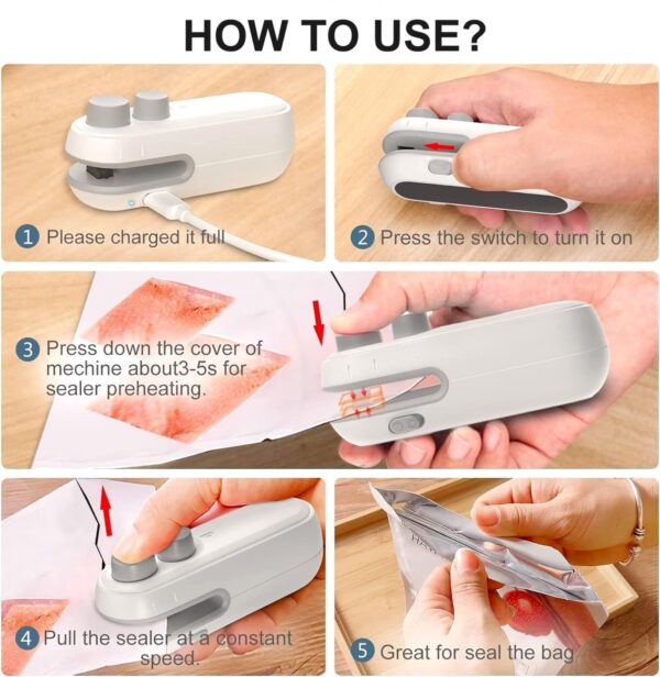 Portable Mini Sealing Machine 2 in 1 - Image 2