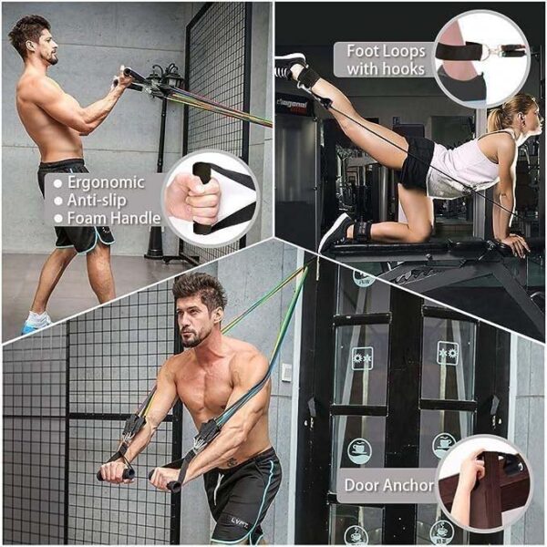Power Resistance Bands for Workout for Women & Men (11pcs) - Image 4