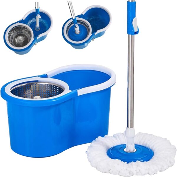 Spin Mop and Bucket with Wringer Set 360? Rotating Floor Mop with 38-48 Inch - Image 4