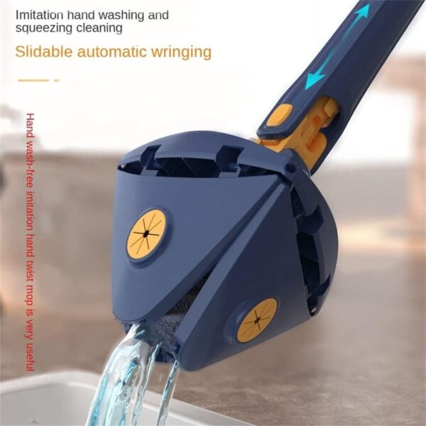 Triangle Mop 360? Rotatable Adjustable Cleaning Mop  with Stainless Steel - Image 3