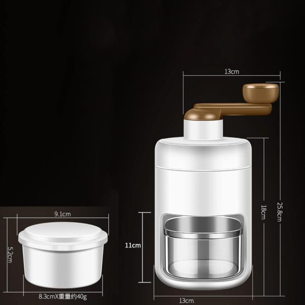 Manual Ice Crusher, Portable Shaved Ice Machine with Ice Box - Image 5