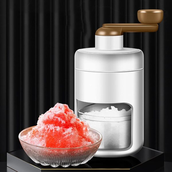 Manual Ice Crusher, Portable Shaved Ice Machine with Ice Box - Image 2