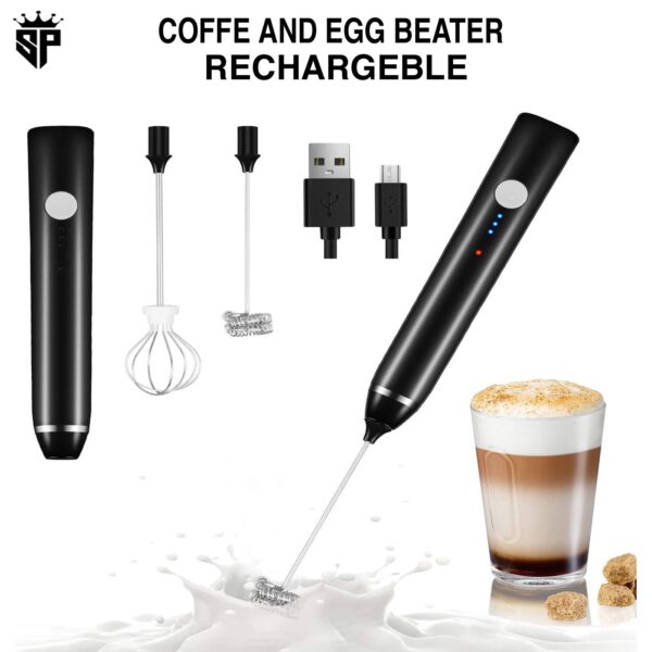 2 in 1  Milk Frother, Coffee Beater,Egg Beater Electric Whisk for Baking