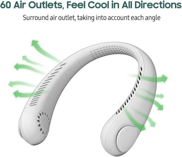 Portable Neck Fan, Hands Free Bladeless Fan - Image 3