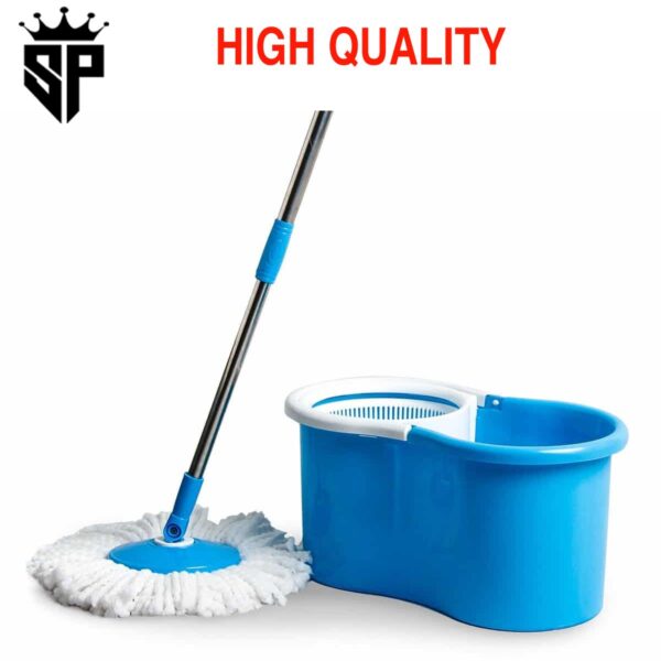 Spin Mop and Bucket with Wringer Set 360? Rotating Floor Mop with 38-48 Inch
