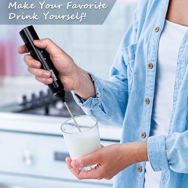 2 in 1  Milk Frother, Coffee Beater,Egg Beater Electric Whisk for Baking - Image 2