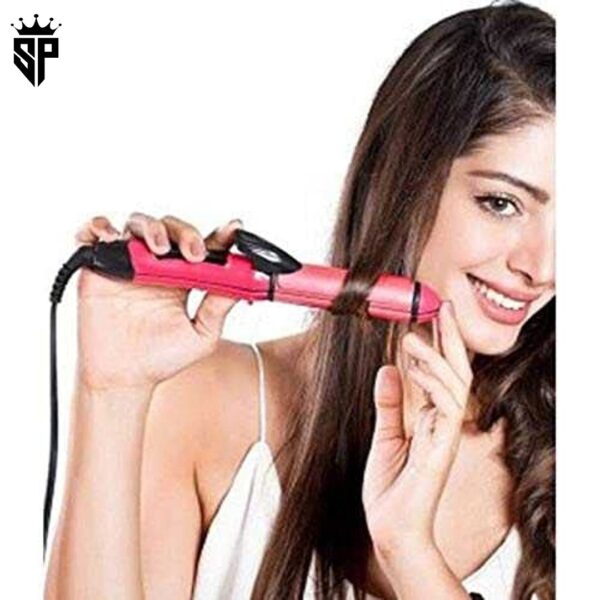 Girl's, Women's and Men's 2 in 1 Straightener Curler - Image 8