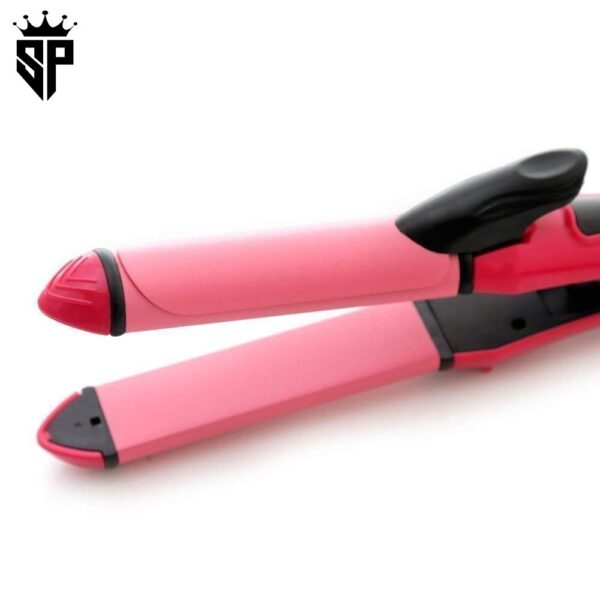 Girl's, Women's and Men's 2 in 1 Straightener Curler - Image 2