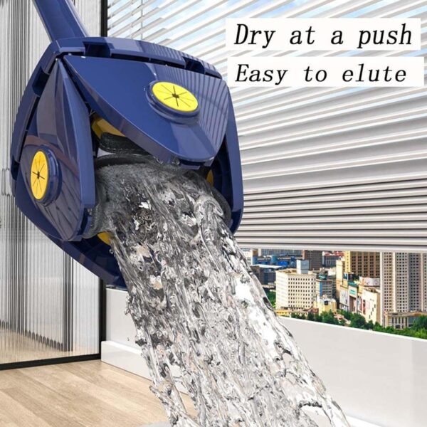 Four Leaf Clover Shaped 360 Degree Rotatable Adjustable Cleaning Mop - Image 5