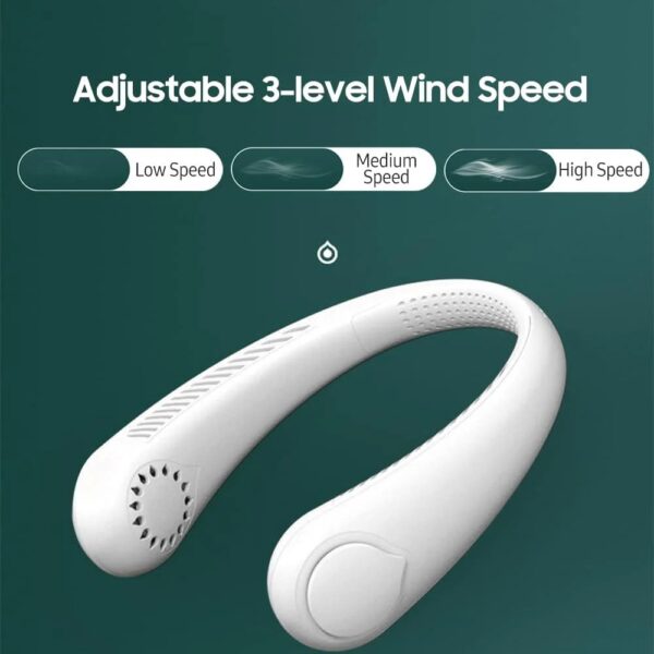 Portable Neck Fan, Hands Free Bladeless Fan - Image 2