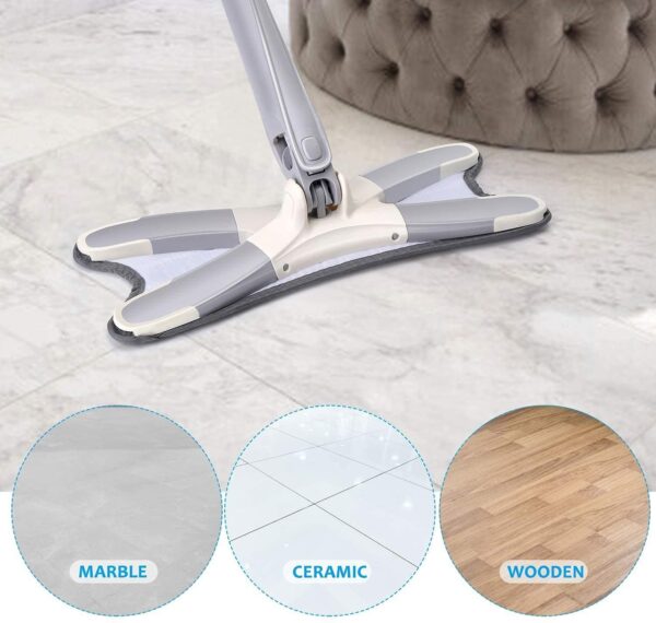 X Mop Shaped 360 Degree Rotatable Adjustable Cleaning Mop - Image 5
