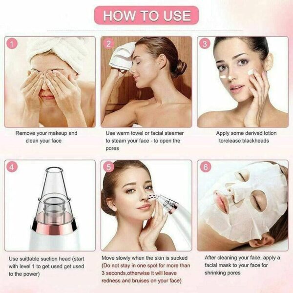 5 in 1 Electric Blackhead Remover Machine Rechargeable - Image 8