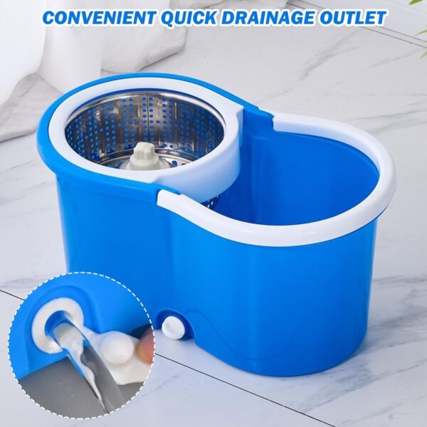 Spin Mop and Bucket with Wringer Set 360? Rotating Floor Mop with 38-48 Inch - Image 6