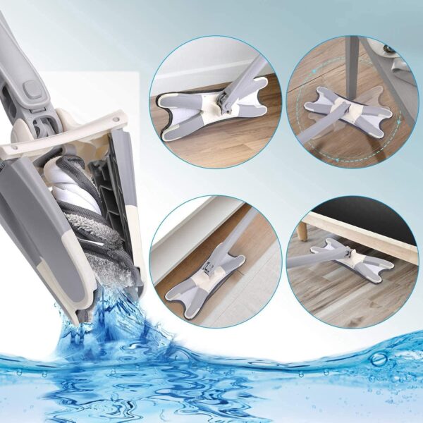 X Mop Shaped 360 Degree Rotatable Adjustable Cleaning Mop - Image 3